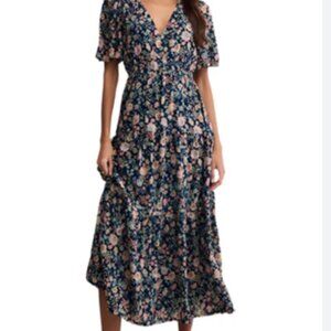 Z Supply Kat Printed Midi Dress size S